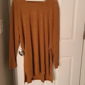 Tan High Low Sweater